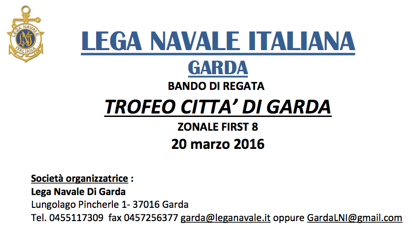 Trofeo CittÃ  di Garda 2016